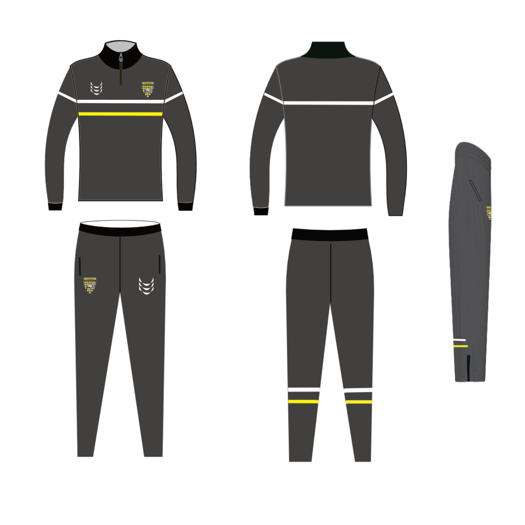 Pegasus Street Qtr Zip Tracksuit 25/26 Grey