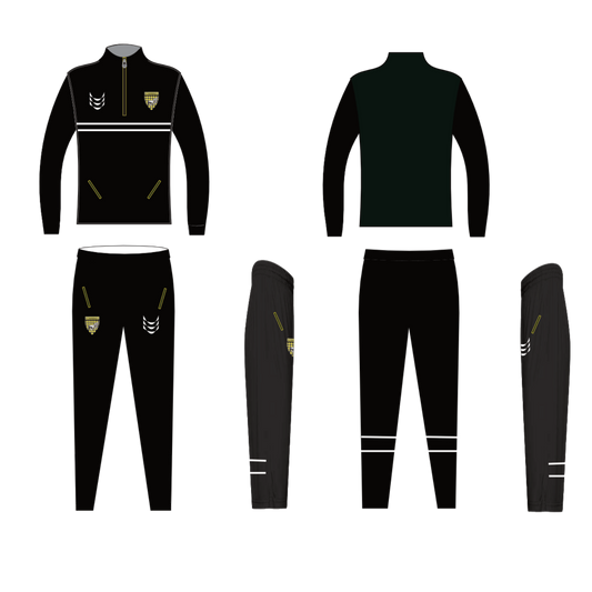 Pegasus Club Quarter Zip Tracksuit 25/26 Black/Black