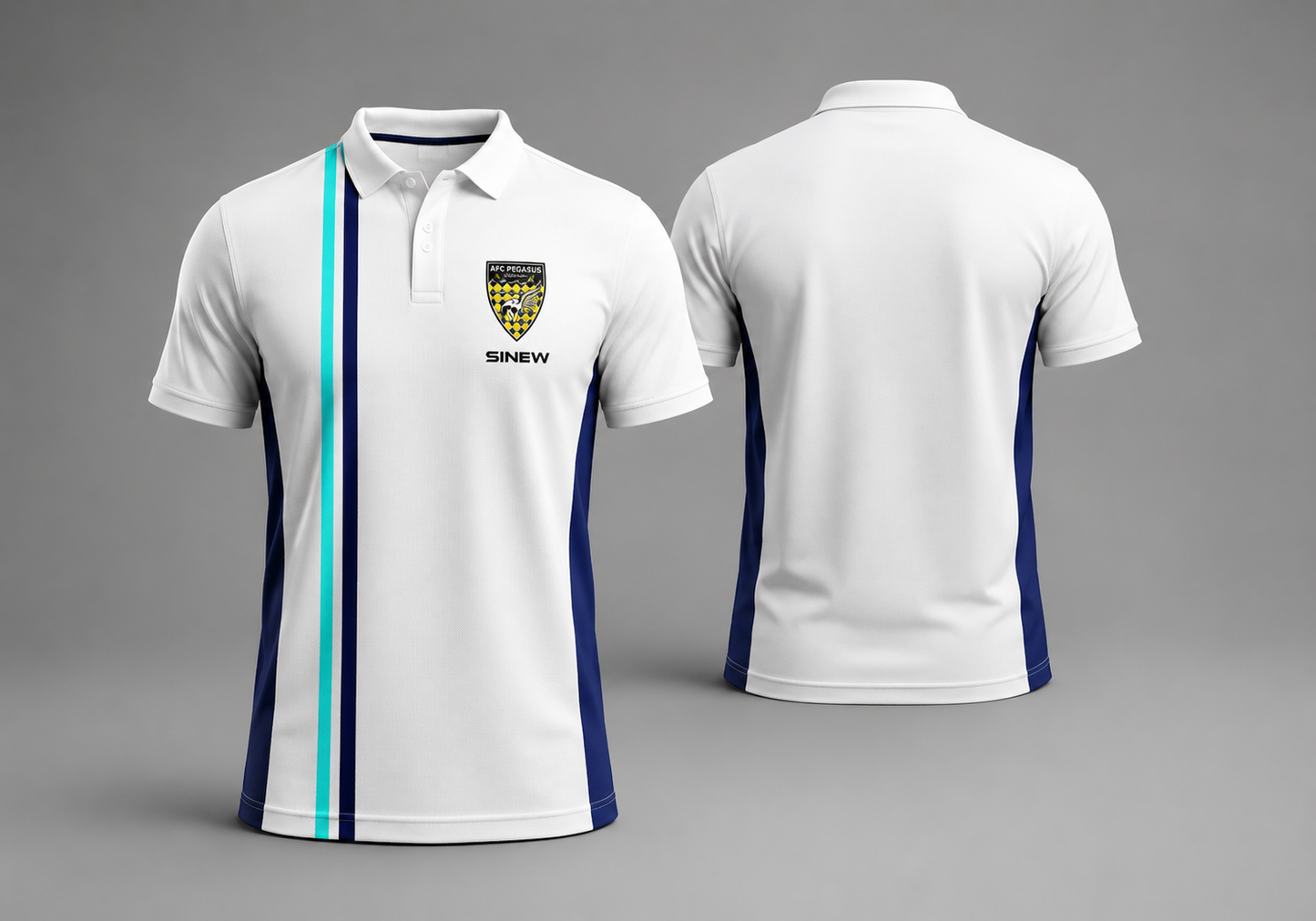AFC Pegasus Vert Travel Polo 2026/27 White