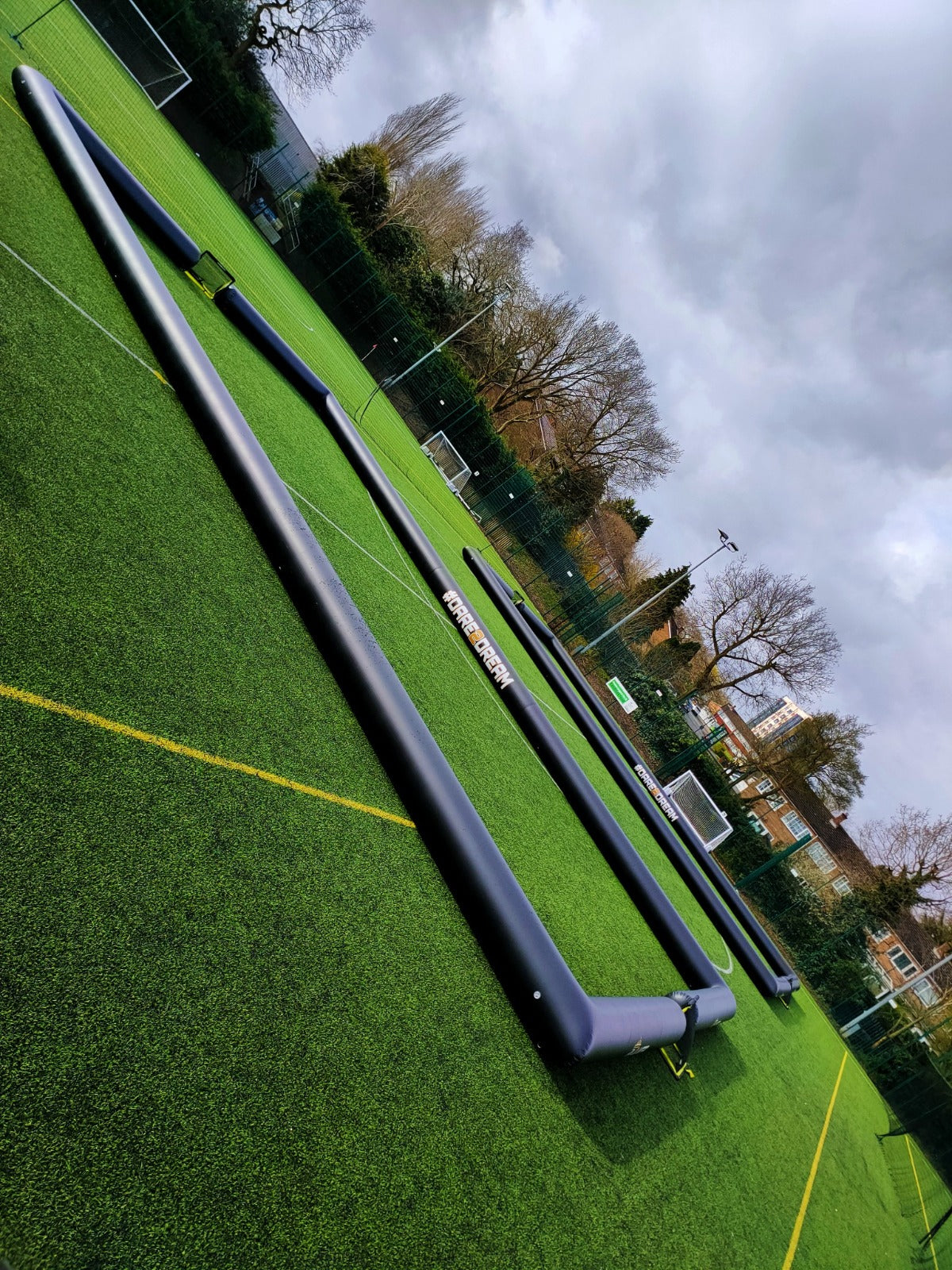 SINEW VENOM AIR-PITCH 3v3 Football Pitch, ''Sponsor boards'' including