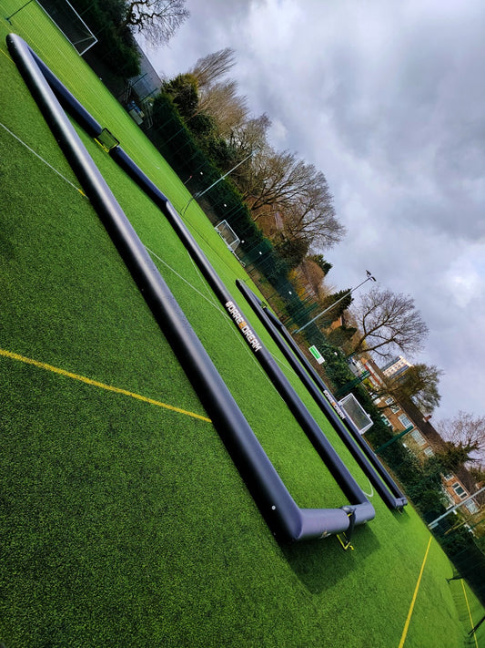 SINEW VENOM AIR-PITCH 3v3 Football Pitch, ''Sponsor boards'' including air pump, patch kit and carry bags.