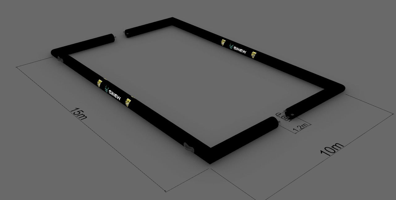 SINEW VENOM AIR-PITCH 3v3 Football Pitch, ''Sponsor boards'' including air pump, patch kit and carry bags.