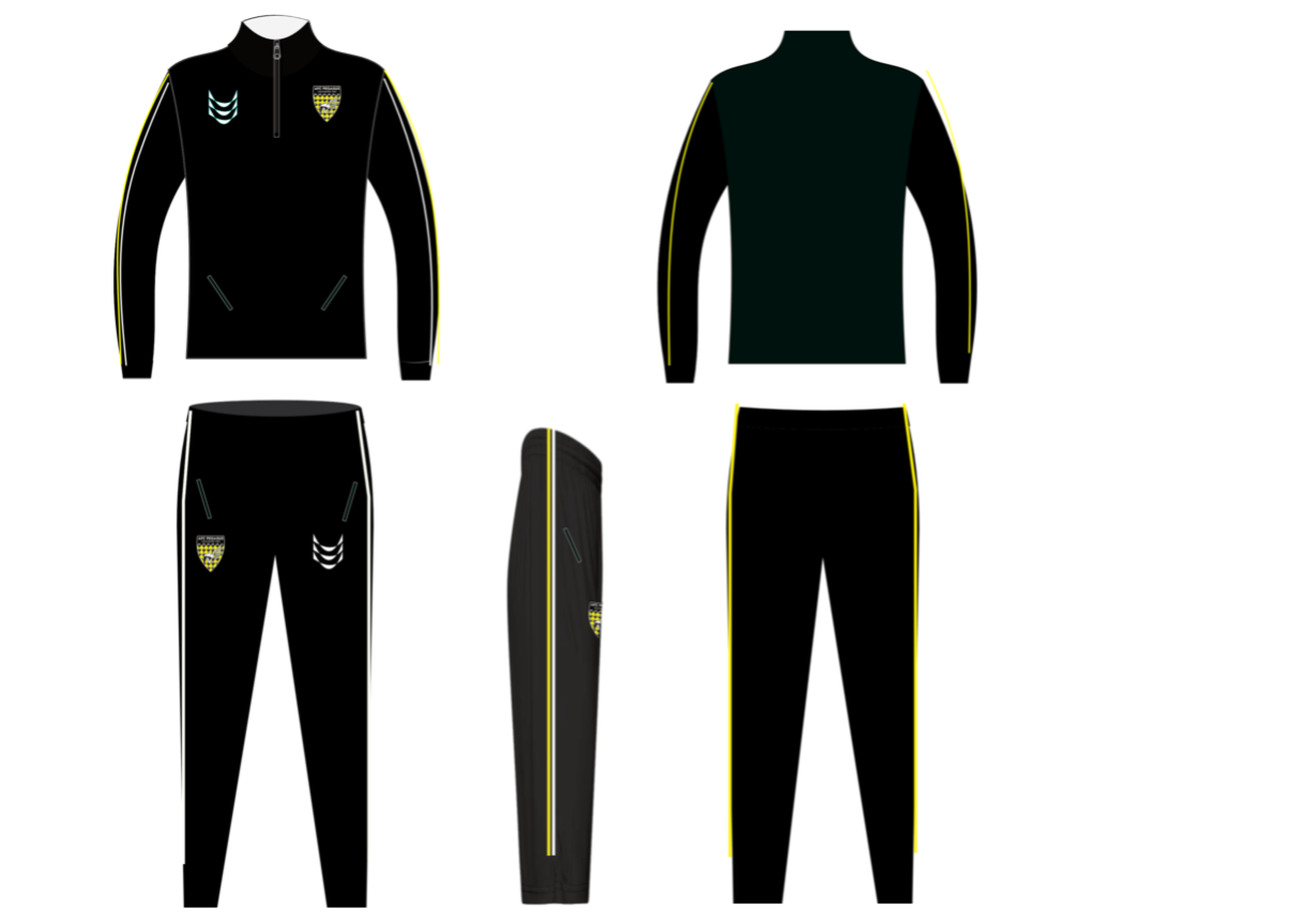 AFC Pegasus Midnight Quarter Zip Tracksuit 26/27 Black
