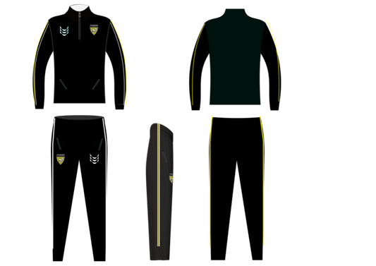 AFC Pegasus Midnight Quarter Zip Tracksuit 26/27 Black